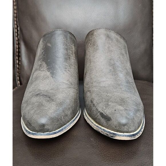 Seven 7 Dandy Mules Stacked Block Heel Slip-on Shoes Women's Size 7 - Picture 2 of 7